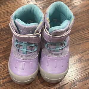 Stride Rite Purple and Gray Kids Boots